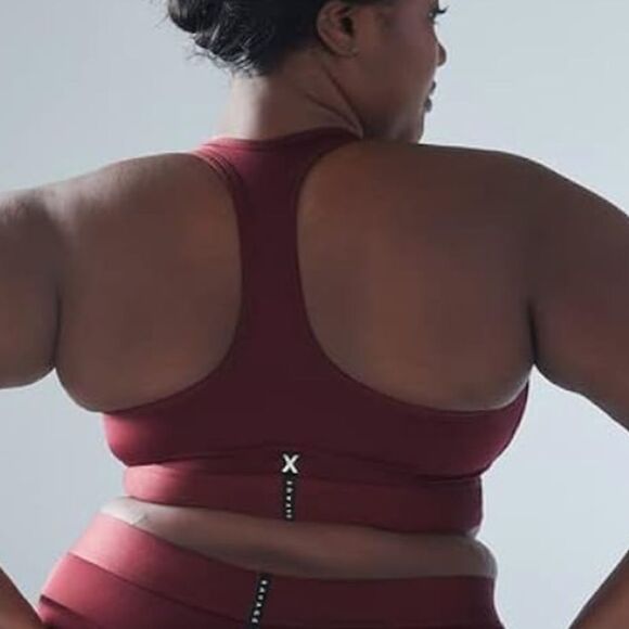 Savage X Fenty Women's Lineup‎ Low-Impact Sports Bra Red Cocoa SZ S NWT IN PKG - Picture 2 of 6